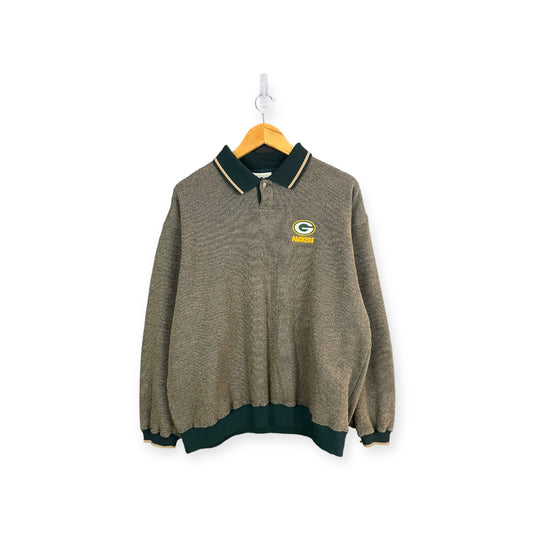 ‘00s Packers Collared Crewneck Sz. L