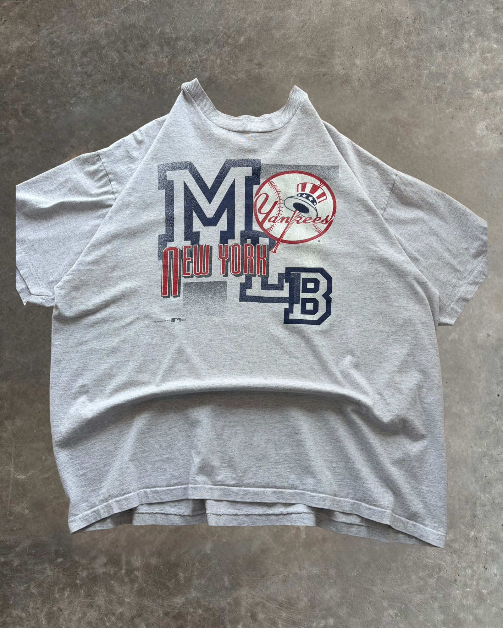 93 New York Yankees Tee Sz. XL – Smiley's Vintage Supply