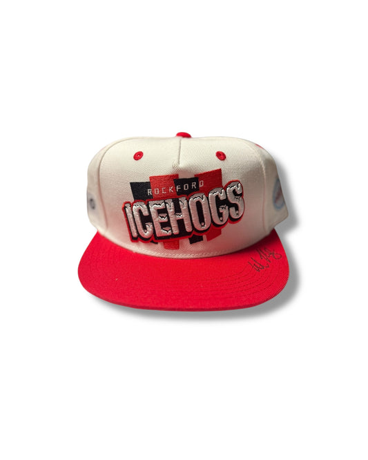 '20s Signed Ice Hogs Snap Back Hat