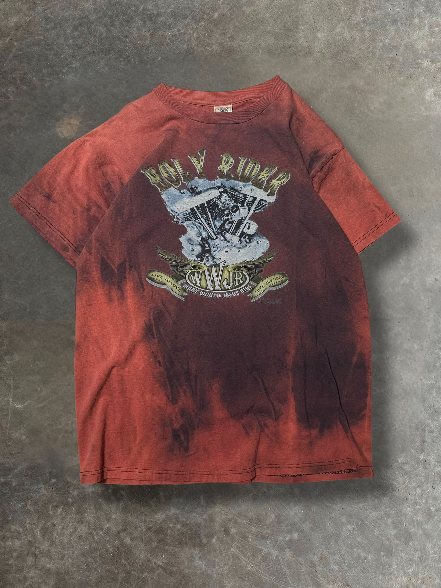 '90s Jesus Biker Tee Sz. XL