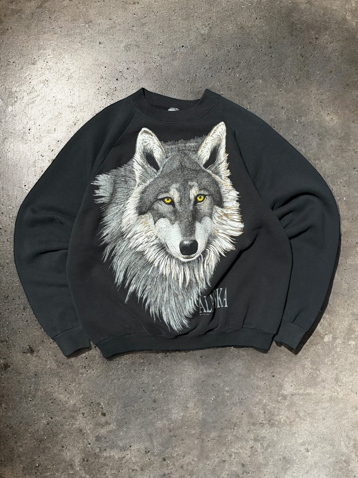 '94 Alaska Wolf Crewneck Sz. XL