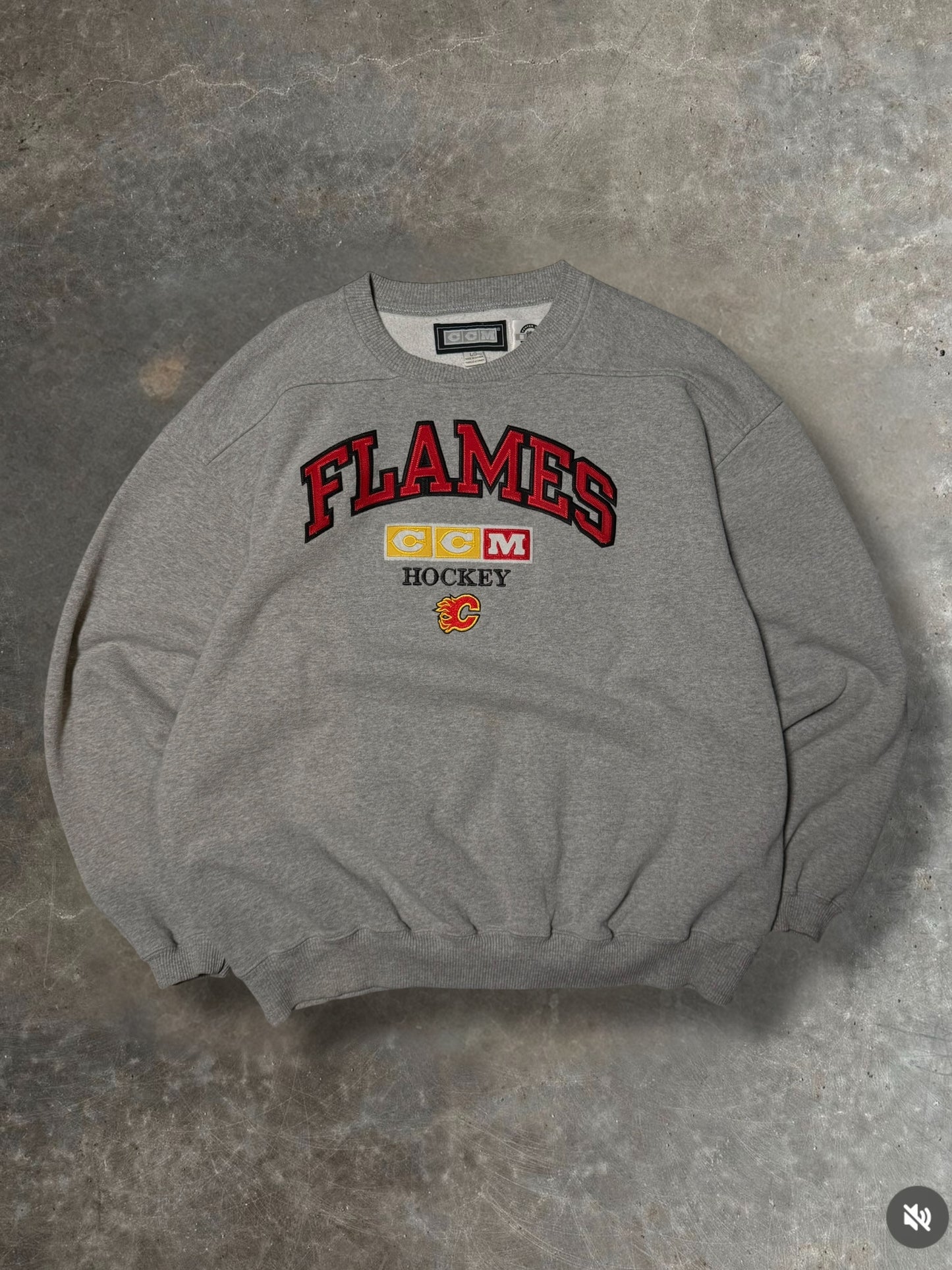 '90s Flames CCM Crewneck Sz. L