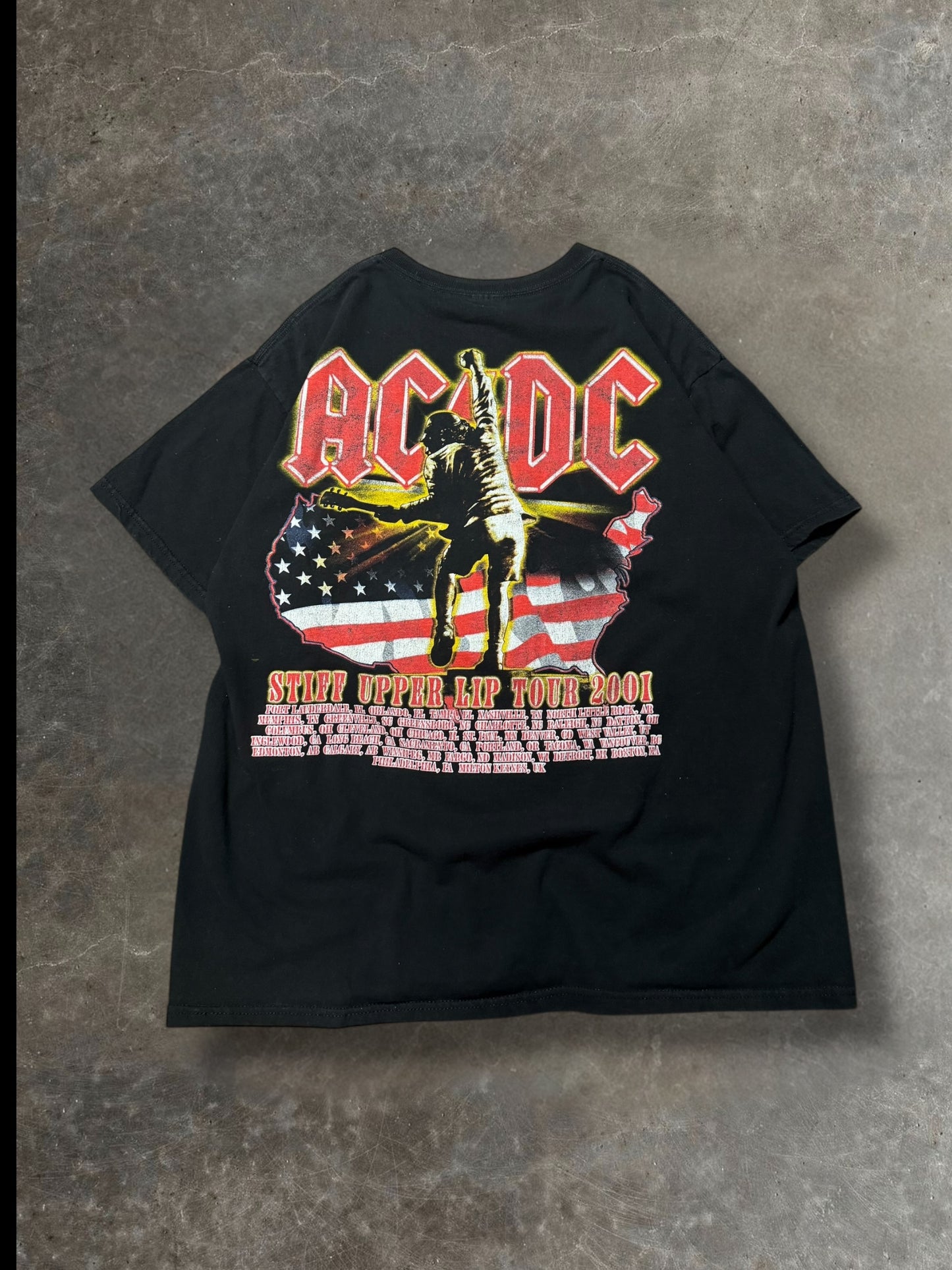 '01 ACDC Upper Lip Tour Tee Sz. XL