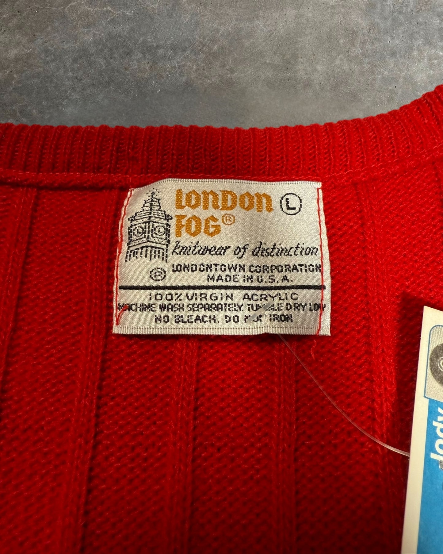 '90s London Fog Sweater Vest Sz. L