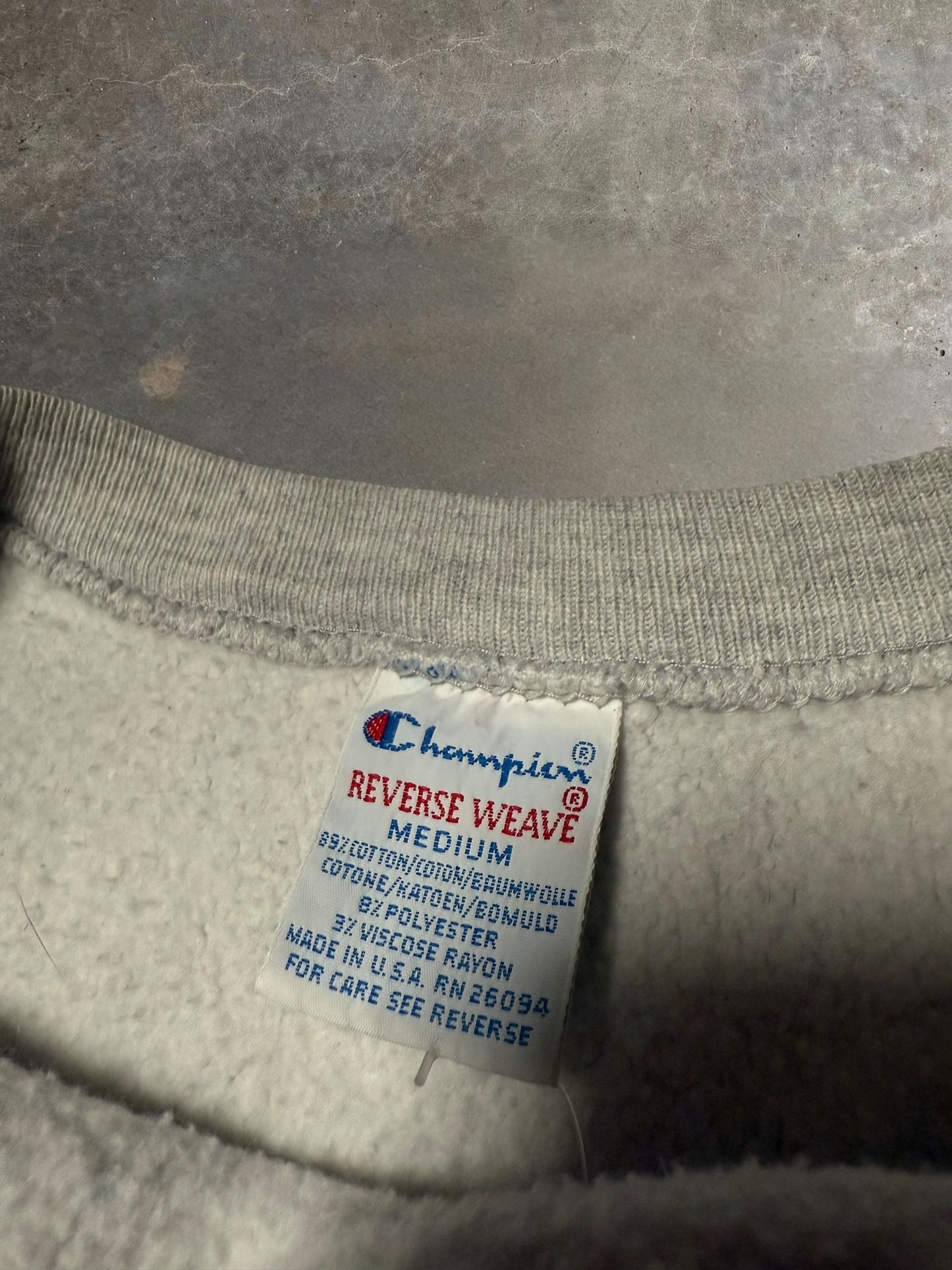 '80s Michigan University Champion Reverse Weave Crewneck Sz. M
