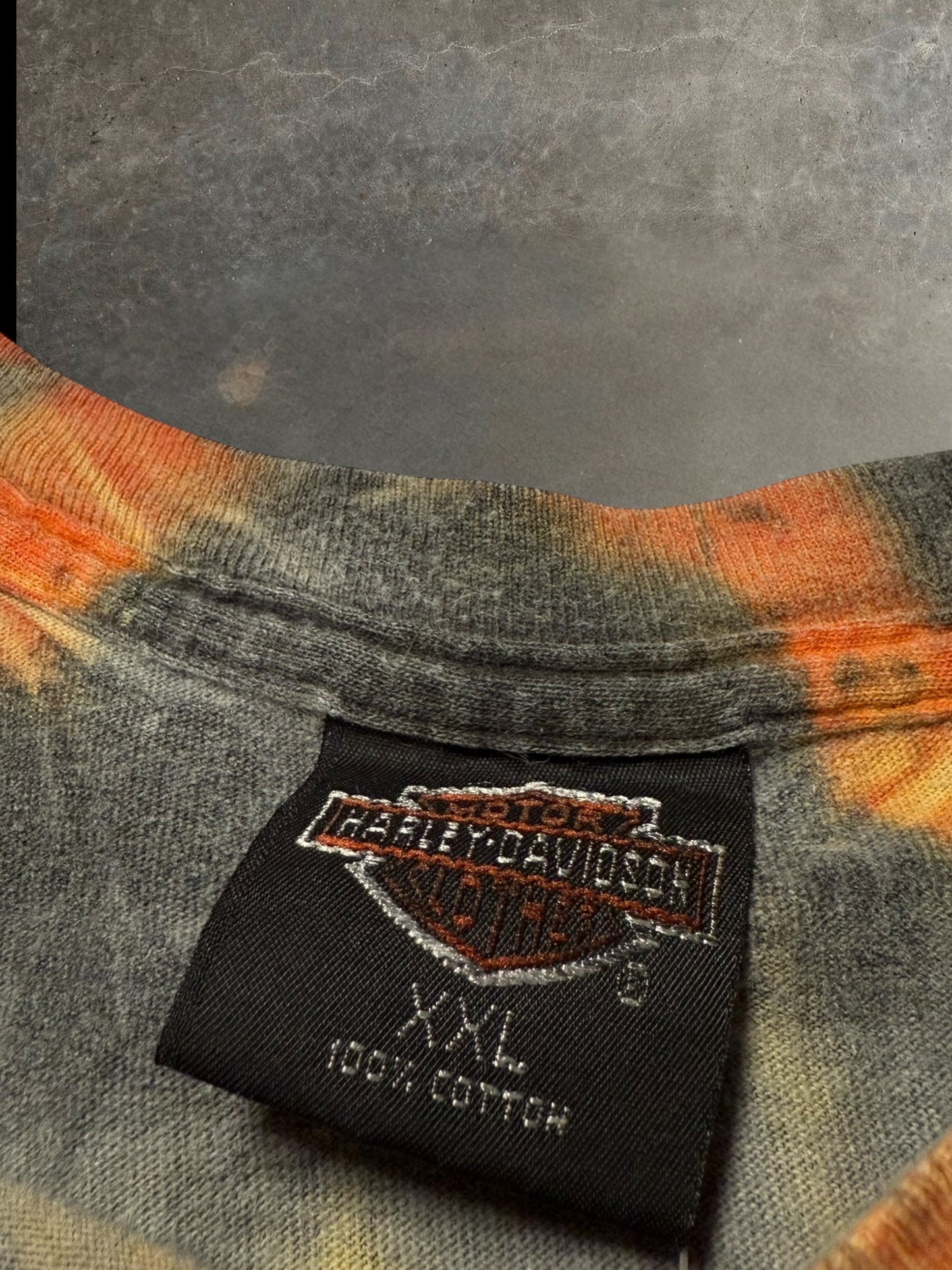 '90s Florida Harley Tye Dye Tee Sz. XXL