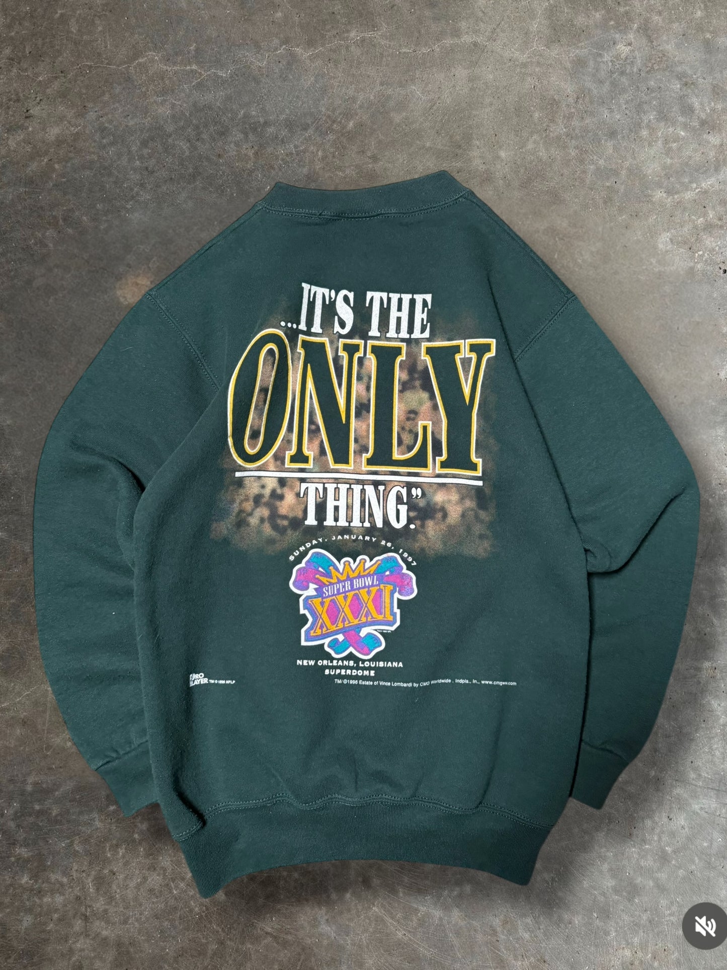 90s Packers Winning Crewneck Sz.XS