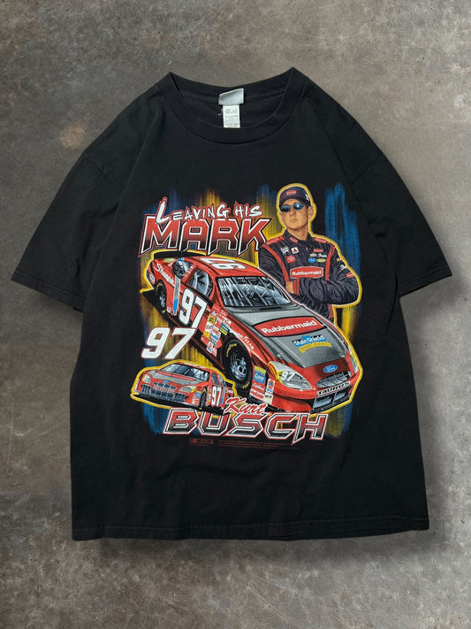 '00s Kurt Busch Nascar Tee Sz. L