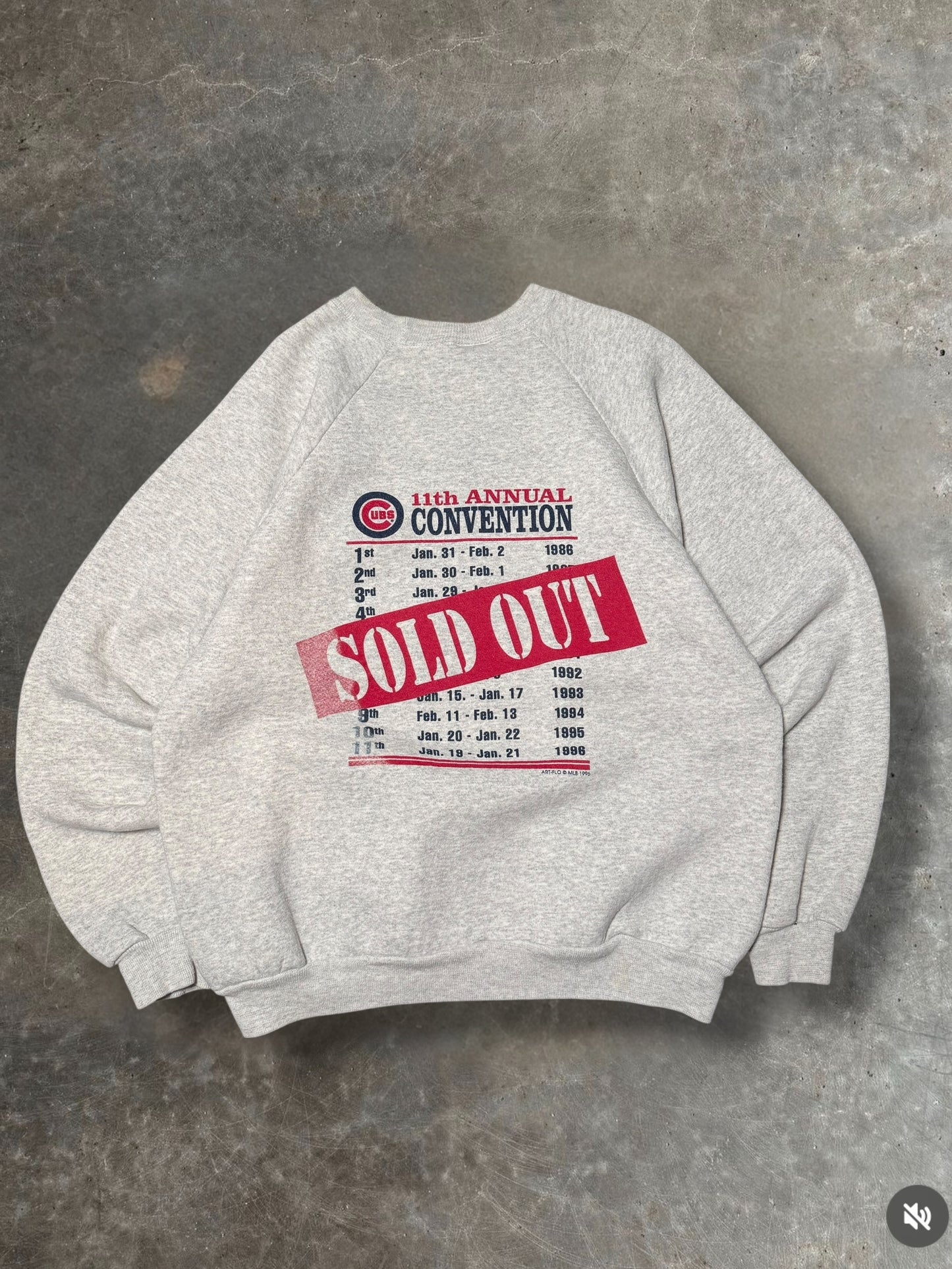 '96 Chicago Cubs Crewneck Sz. XL