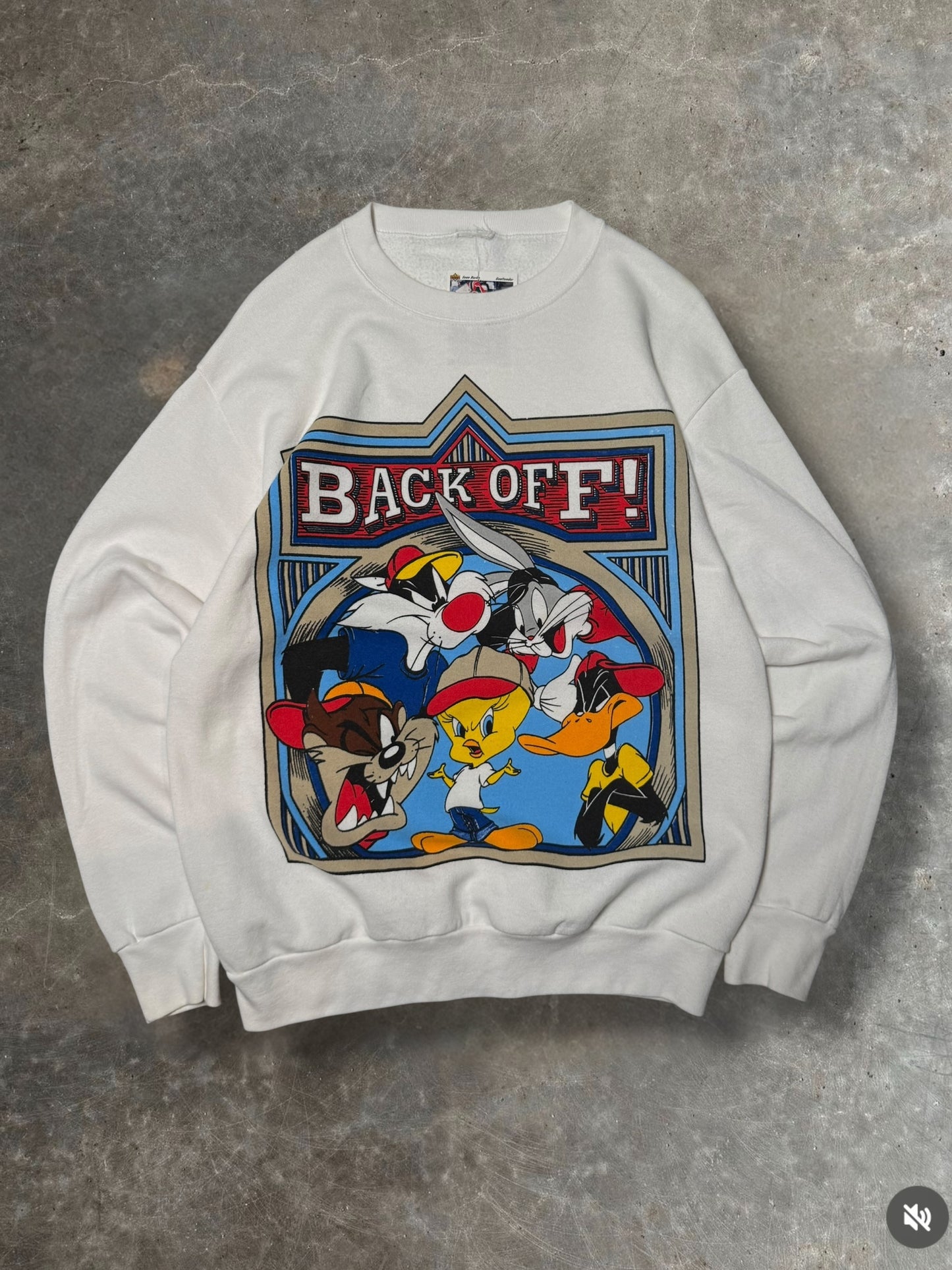 '90s Looney Tunes Back Off Crewneck Sz. L