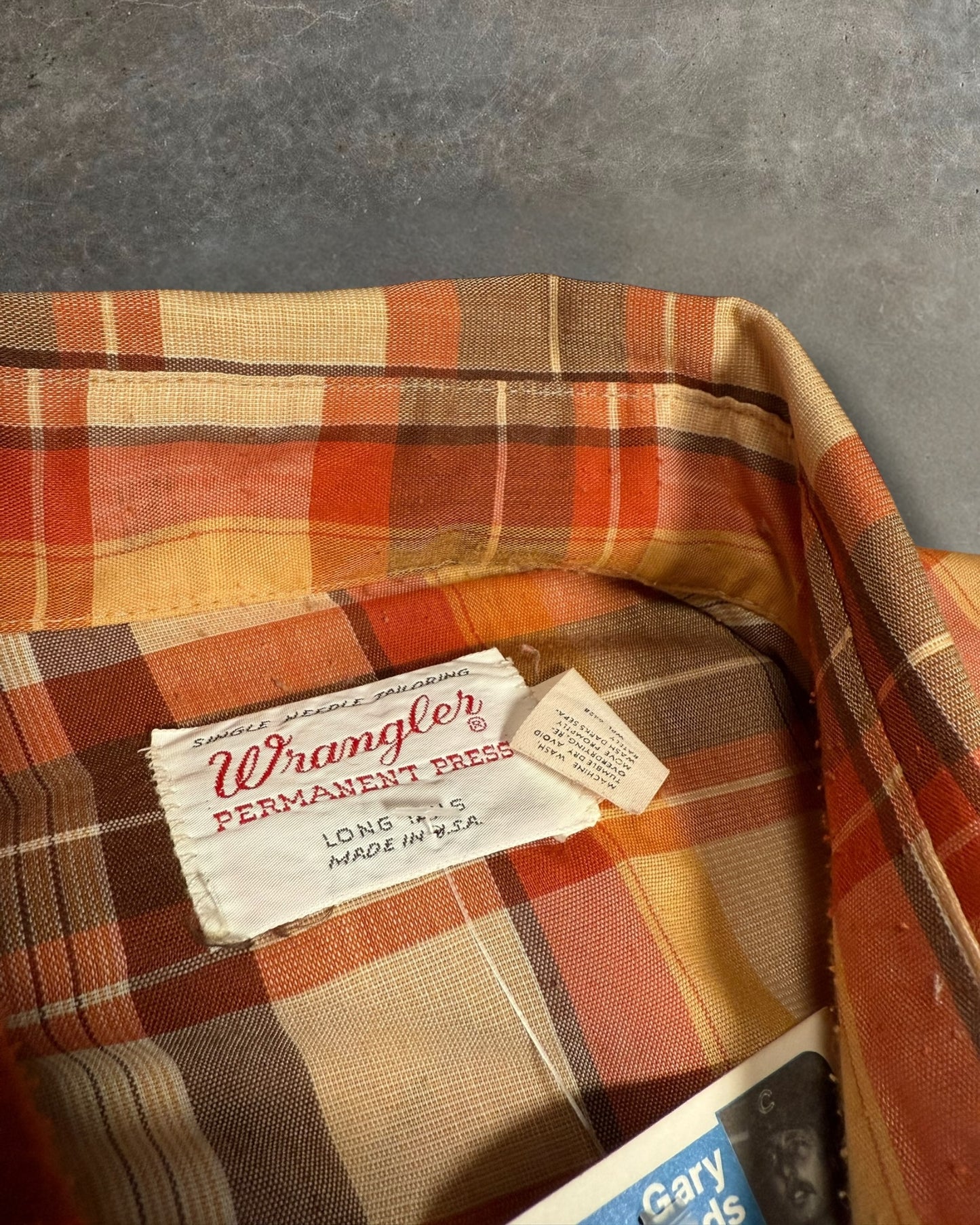 '80s Pearl Snap Wrangler Button Down Sz. L