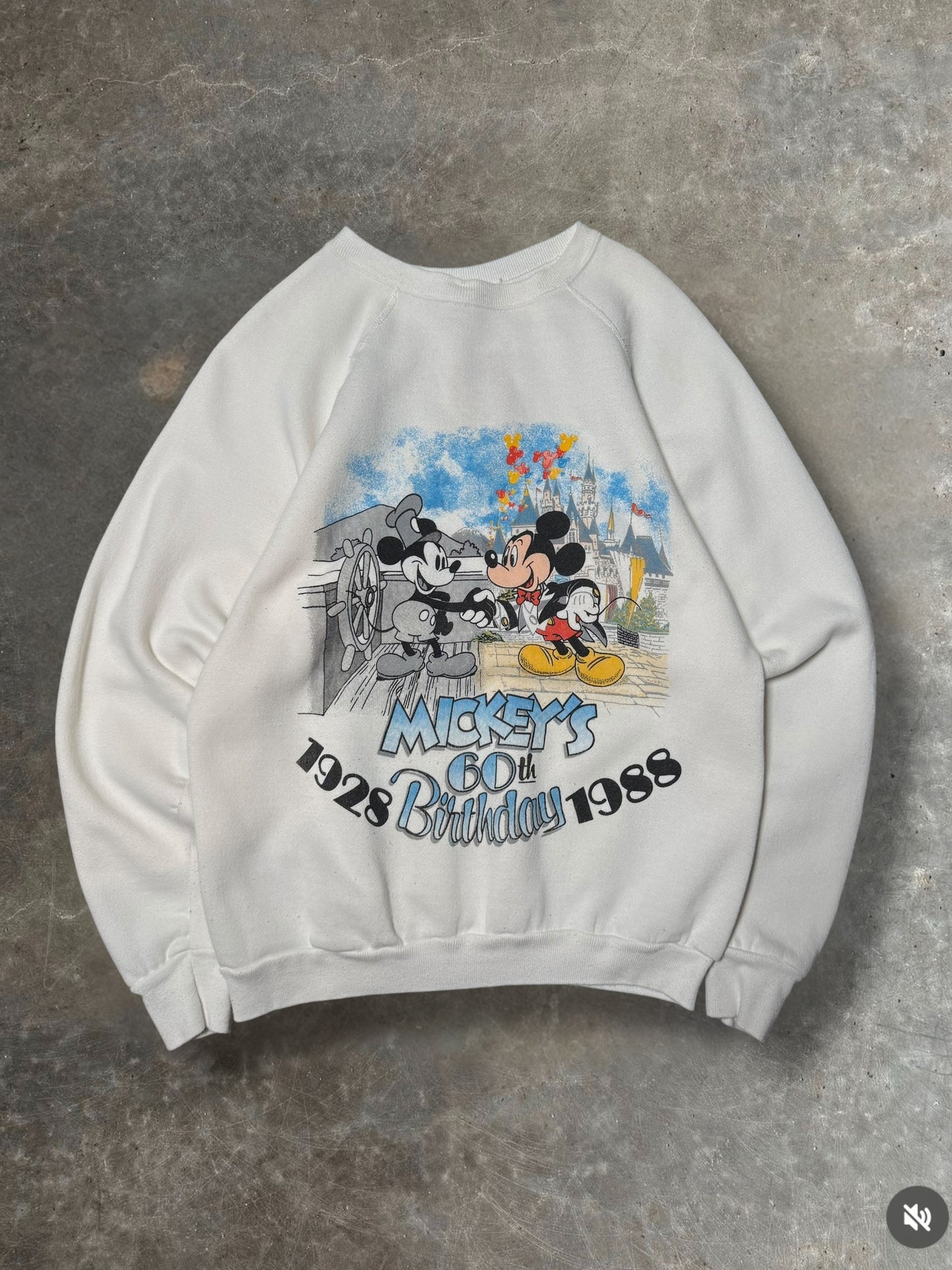 '88 Mickey's Birthday Crewneck Sz. L