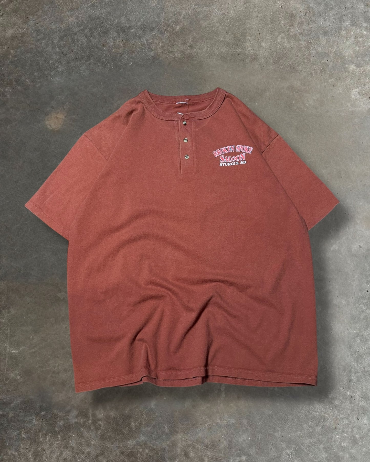 '90s Broken Spoke Button Tee Sz. XL