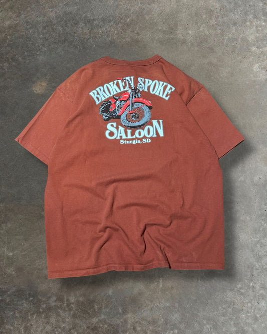 '90s Broken Spoke Button Tee Sz. XL