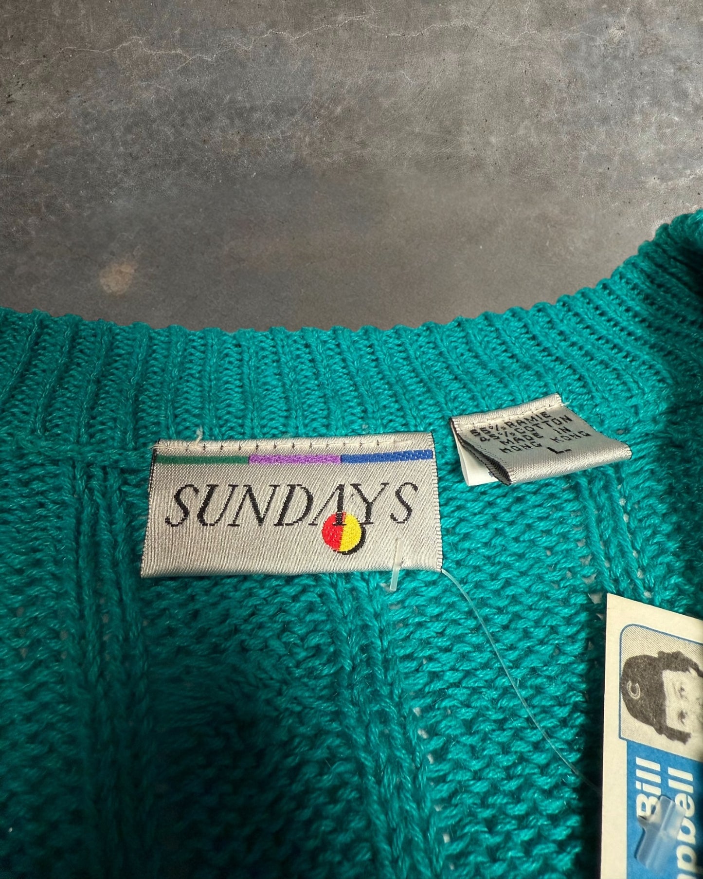 '90s Sundays V-Neck Sweater Sz. L