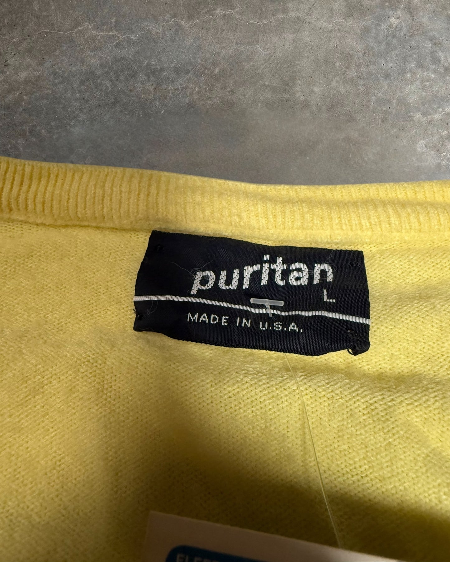 '90s Yellow Puritan Sweater Sz. L
