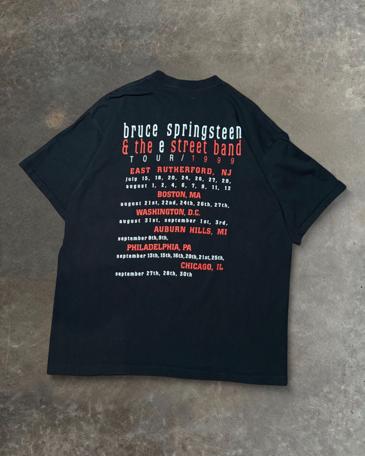 99 Bruce Springsteen Tour T-shirt Sz. XL