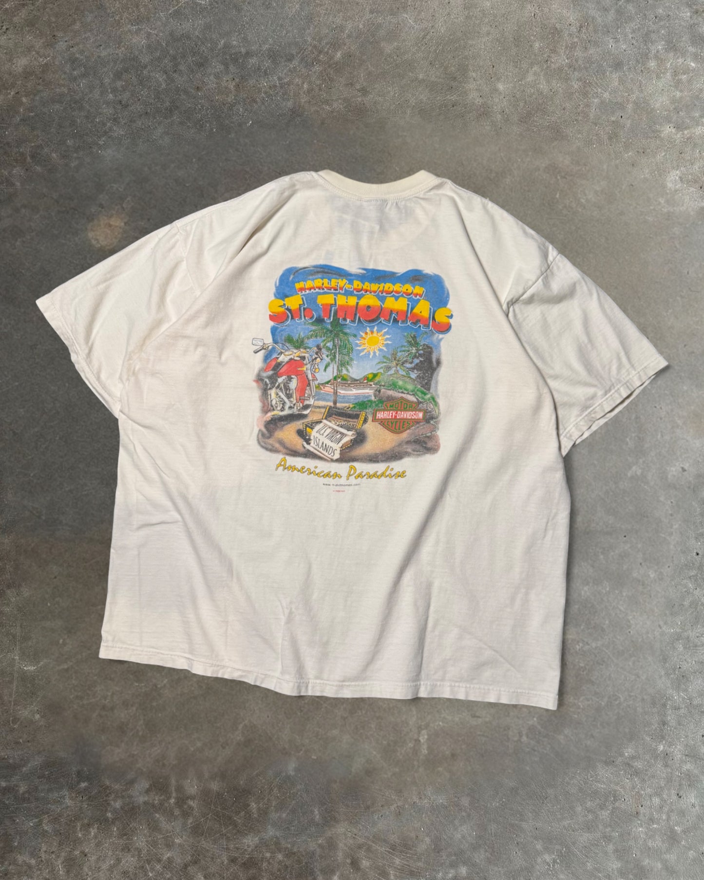 98 Caribbean Harley-Davidson T-shirt Sz. XL