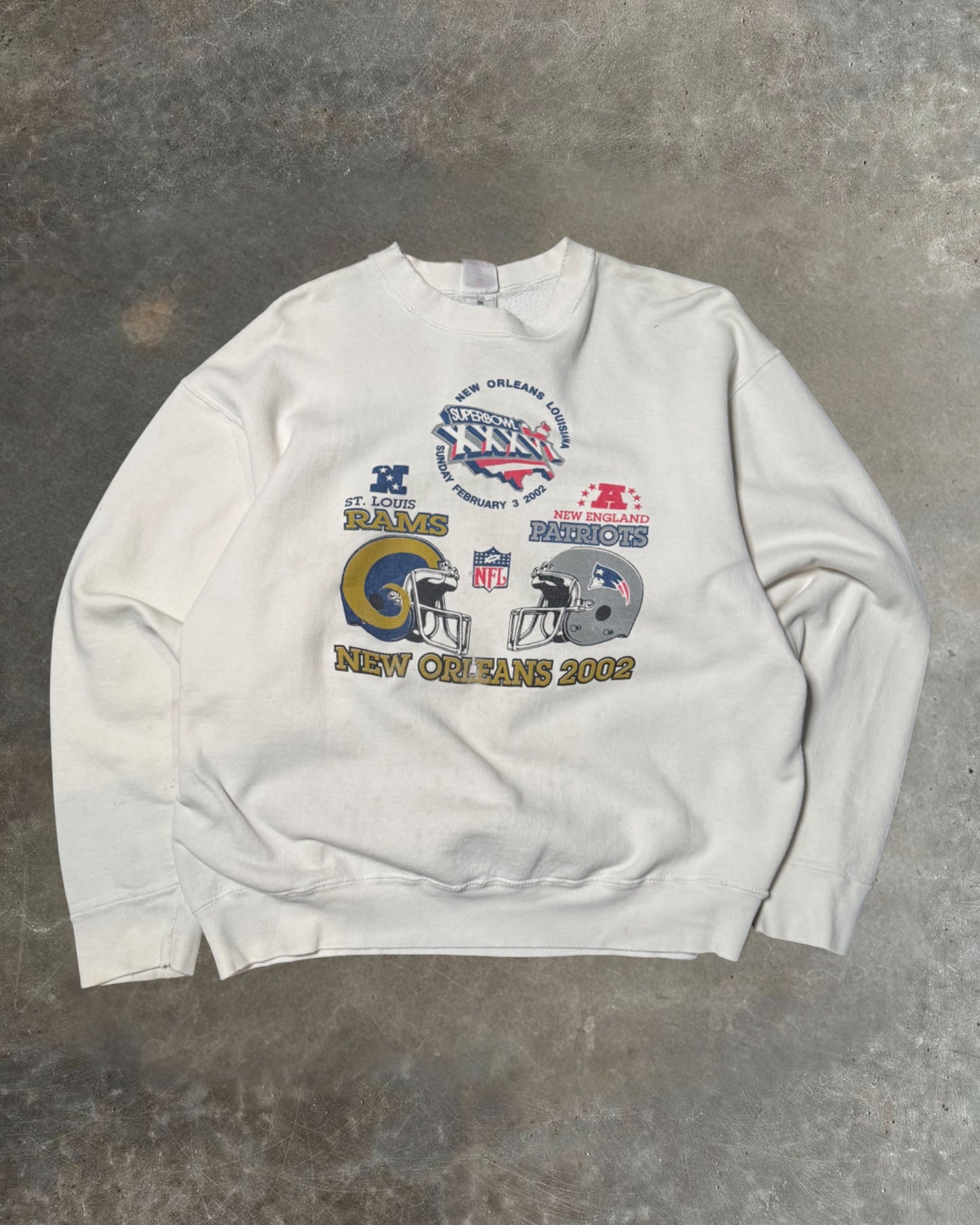 02 Super Bowl Crewneck Sz. XL