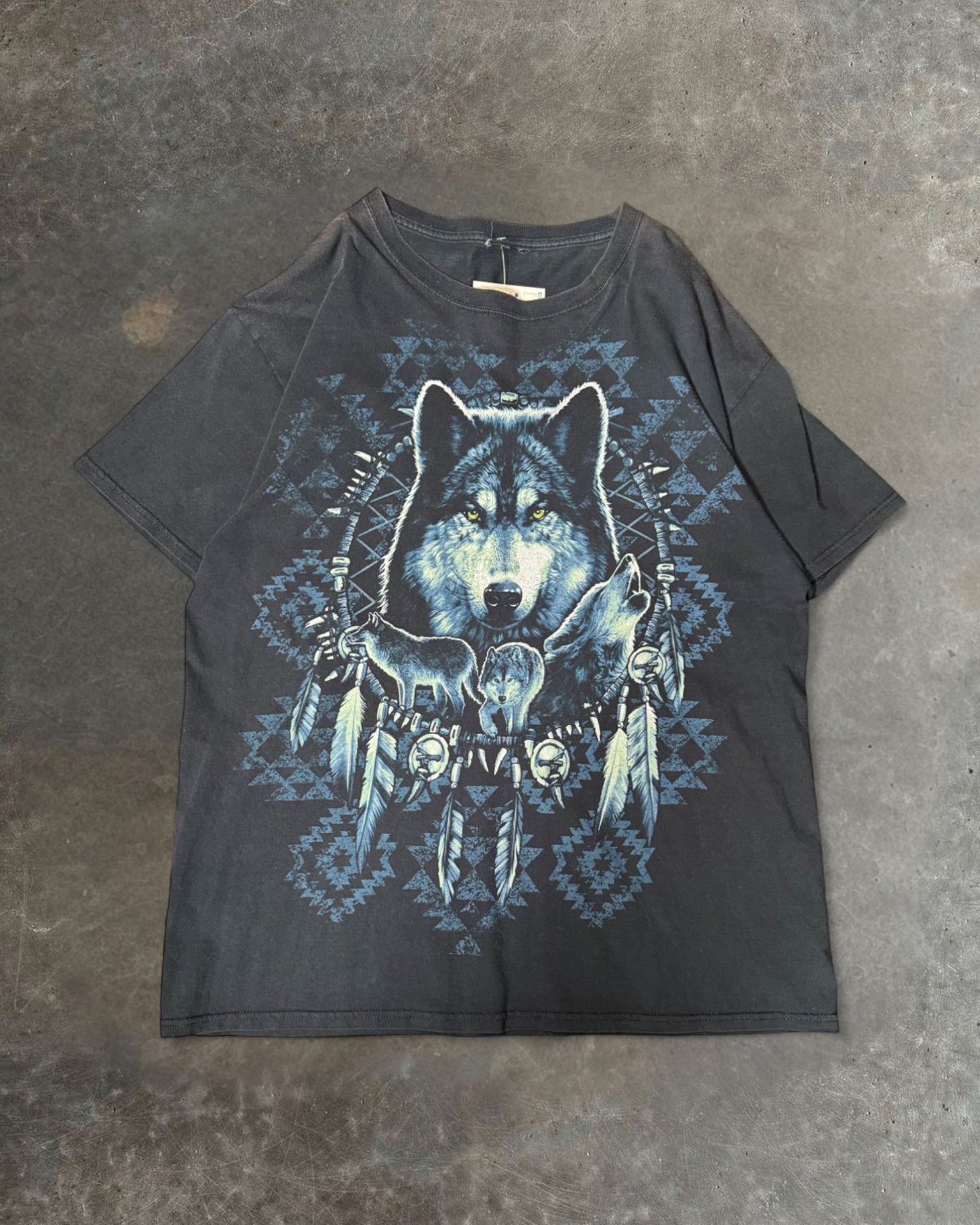 90s Wolf T-shirt Sz. M