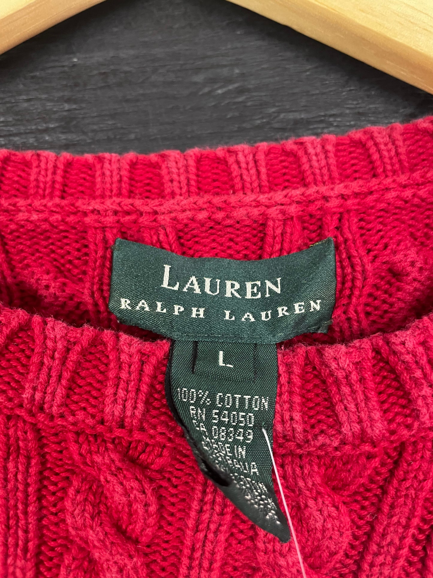 90s Ralph Lauren Cable Knit Sz. L