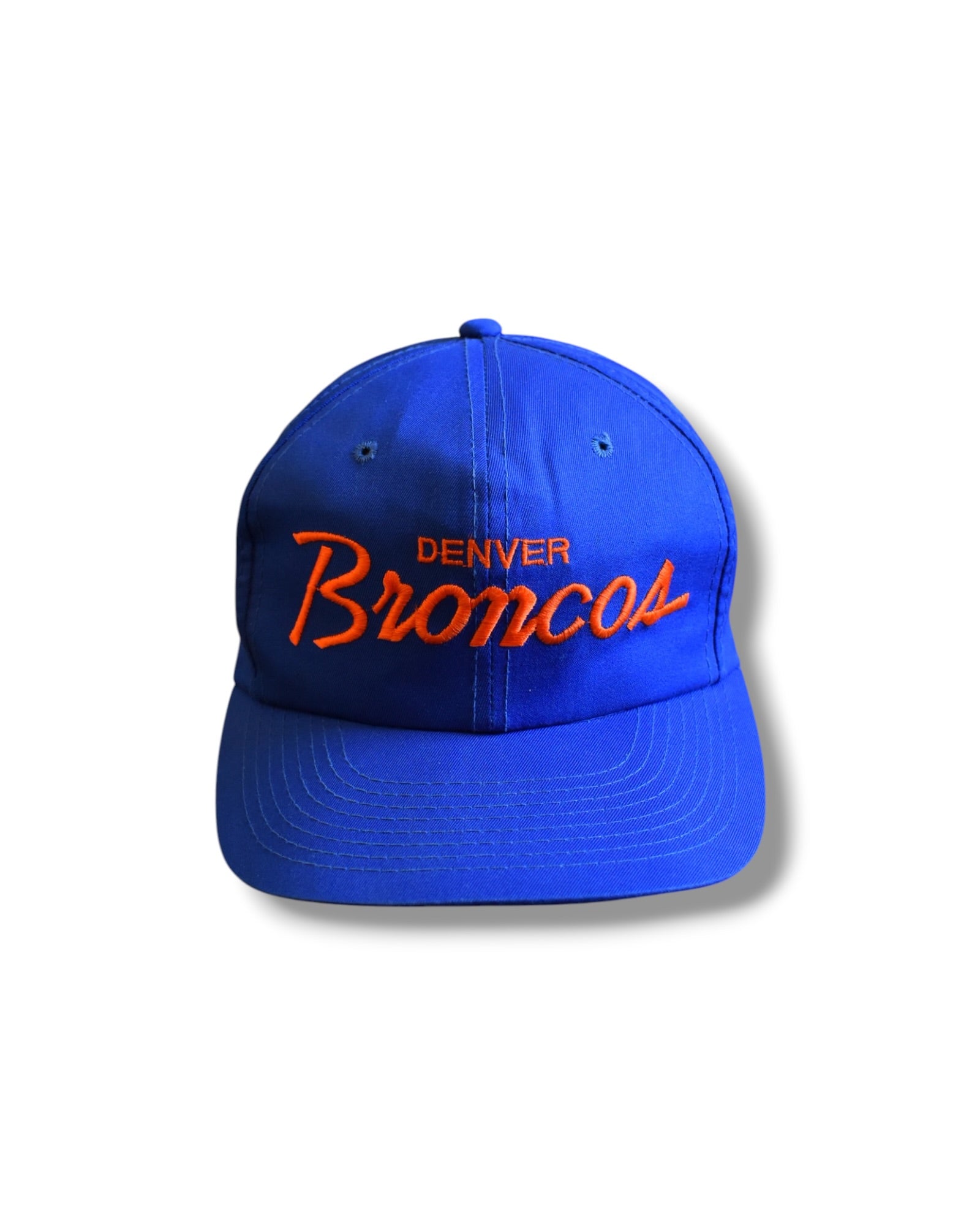 '90s Denver Broncos Sports Specialties Script Snap Back Hat