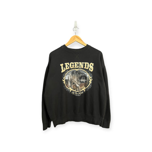 ‘00s Legends Wolf Crewneck Sz. L