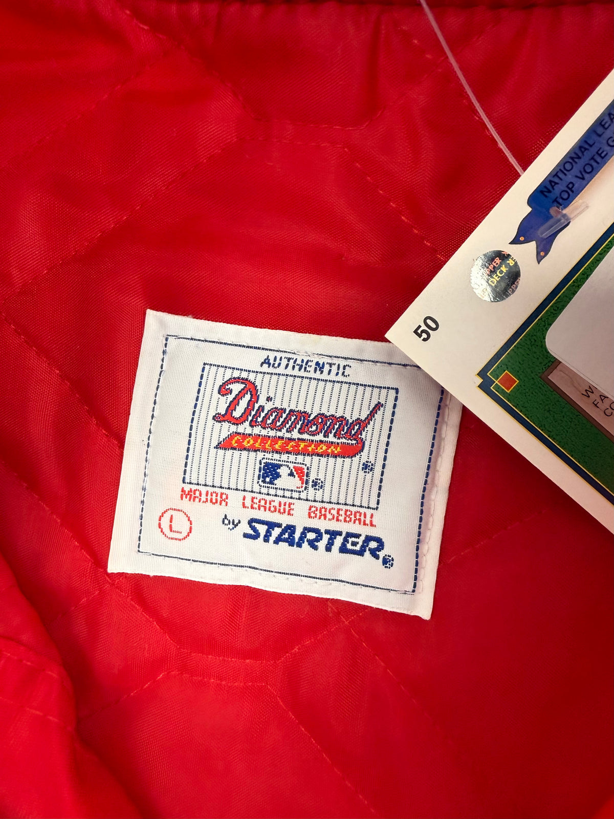 90s Starter St. Louis Cardinals Red Varsity Jacket Sz. L