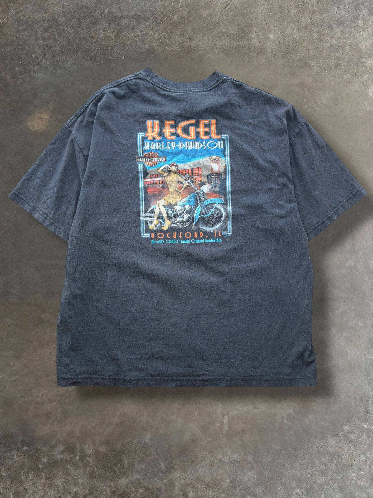 '00s Stamp Harley Davidson Tee Sz. XL