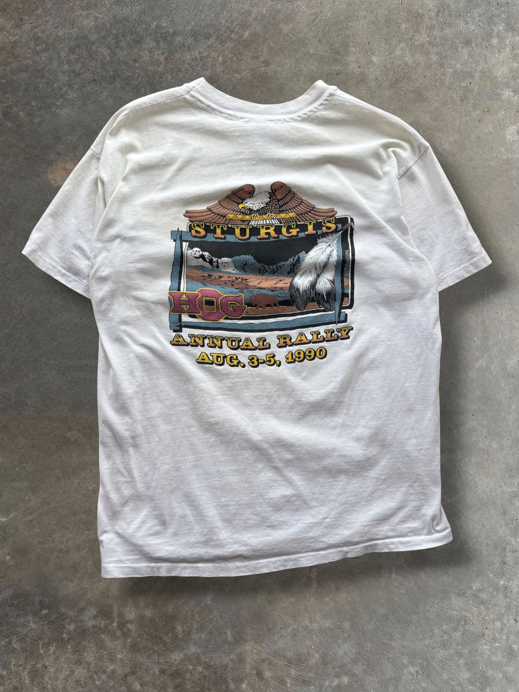 '90 HOG Biker Rally Tee Sz. XL