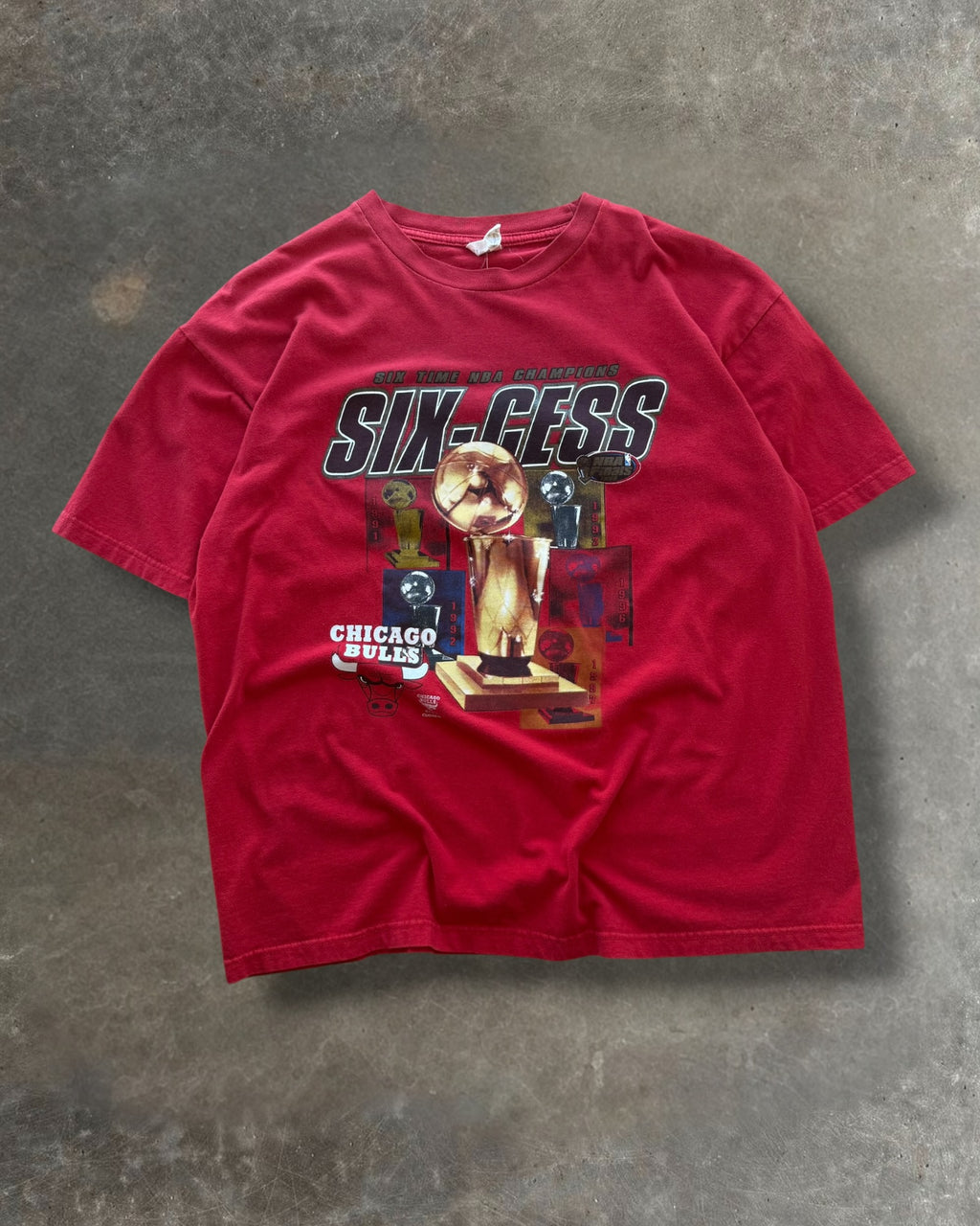 '90s Bulls Six-cess Tee Sz. XL