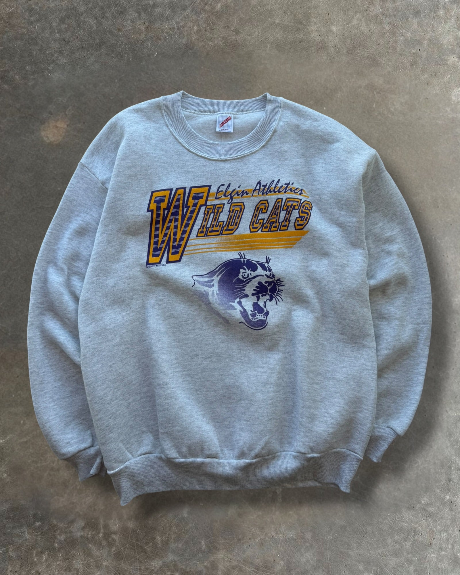 '90s Elgin Wild Cats Crewneck Sz. L