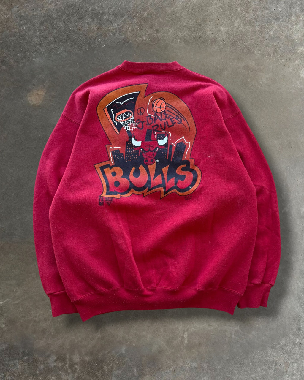 '90s Net City Bulls Crewneck Sz. XL