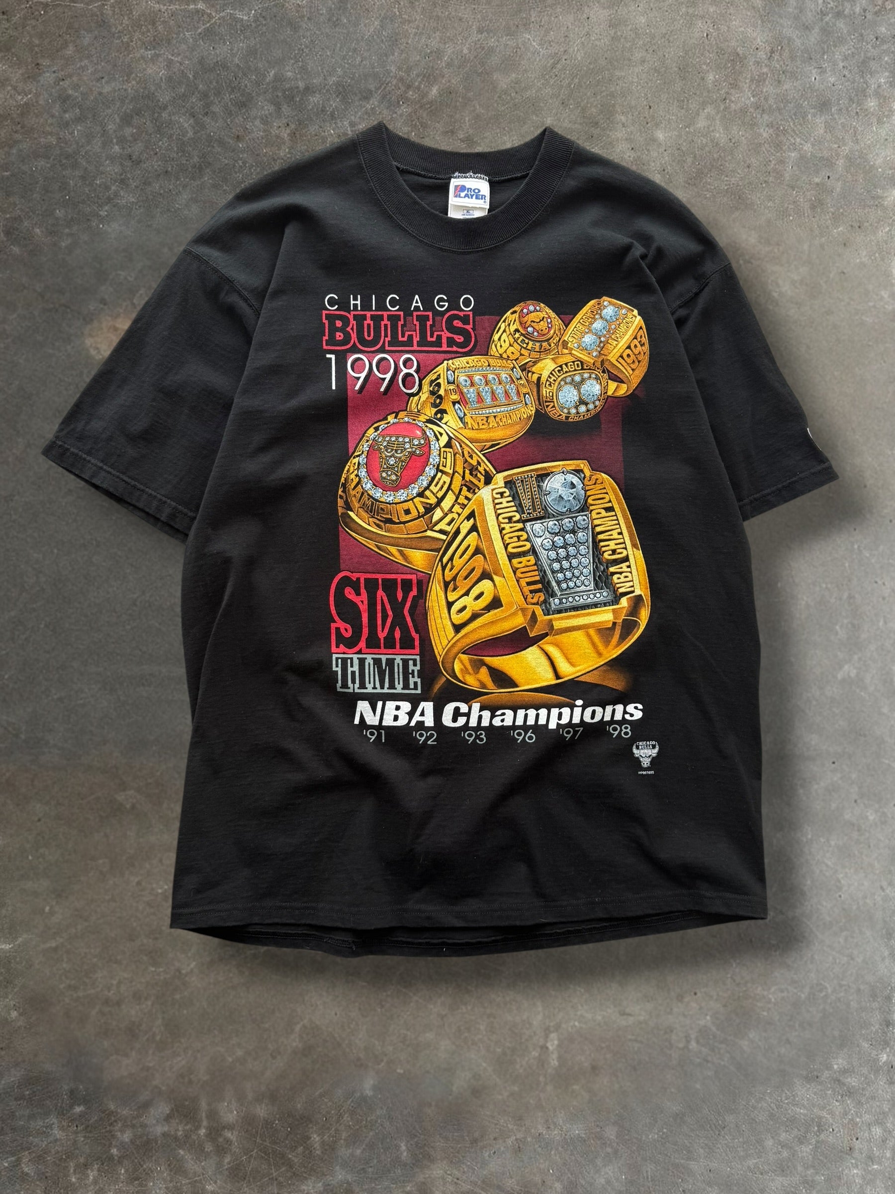 '98 Bulls Rings Tee Sz. XL
