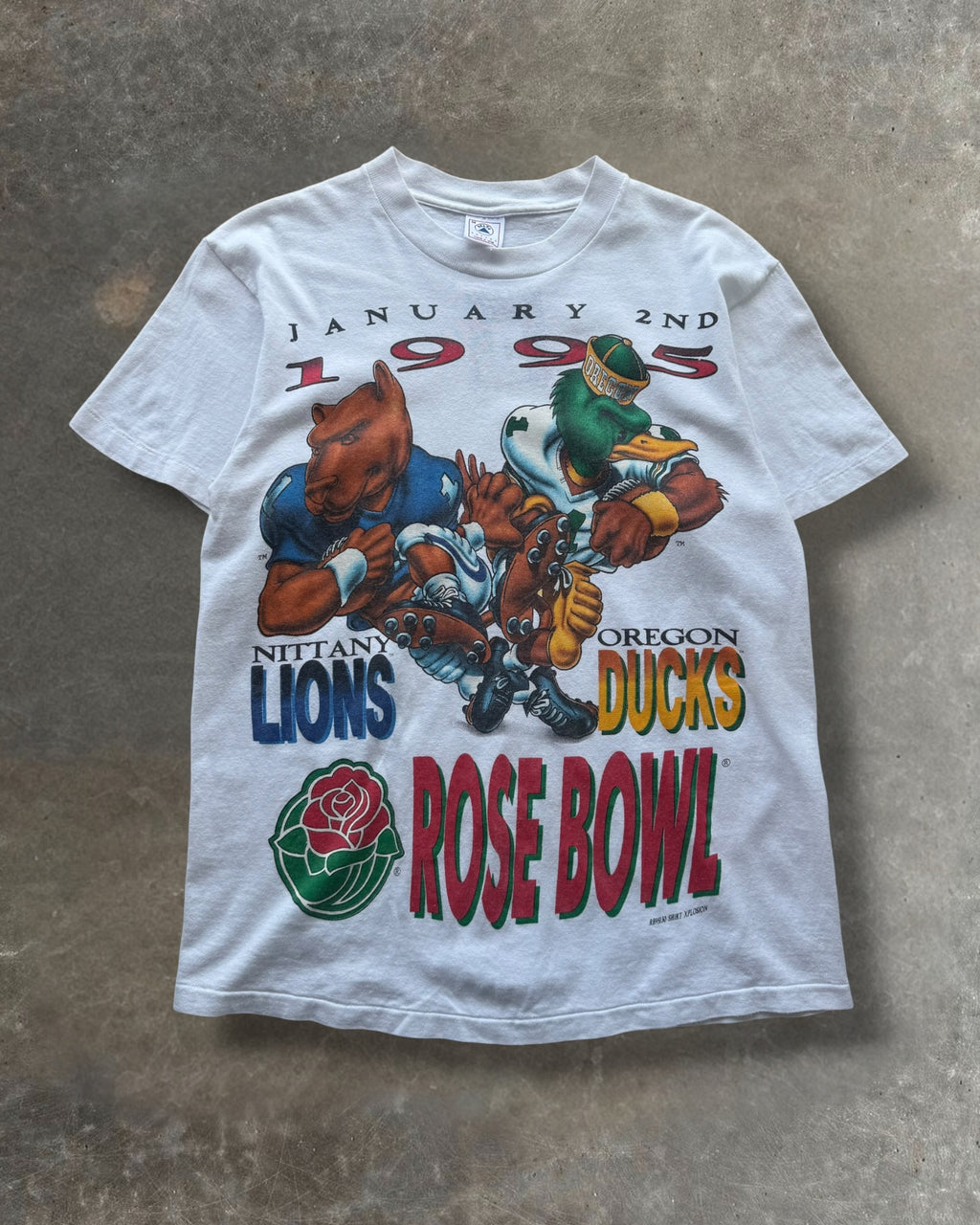 '95 Lions/Ducks Rose Bowl Tee Sz. M