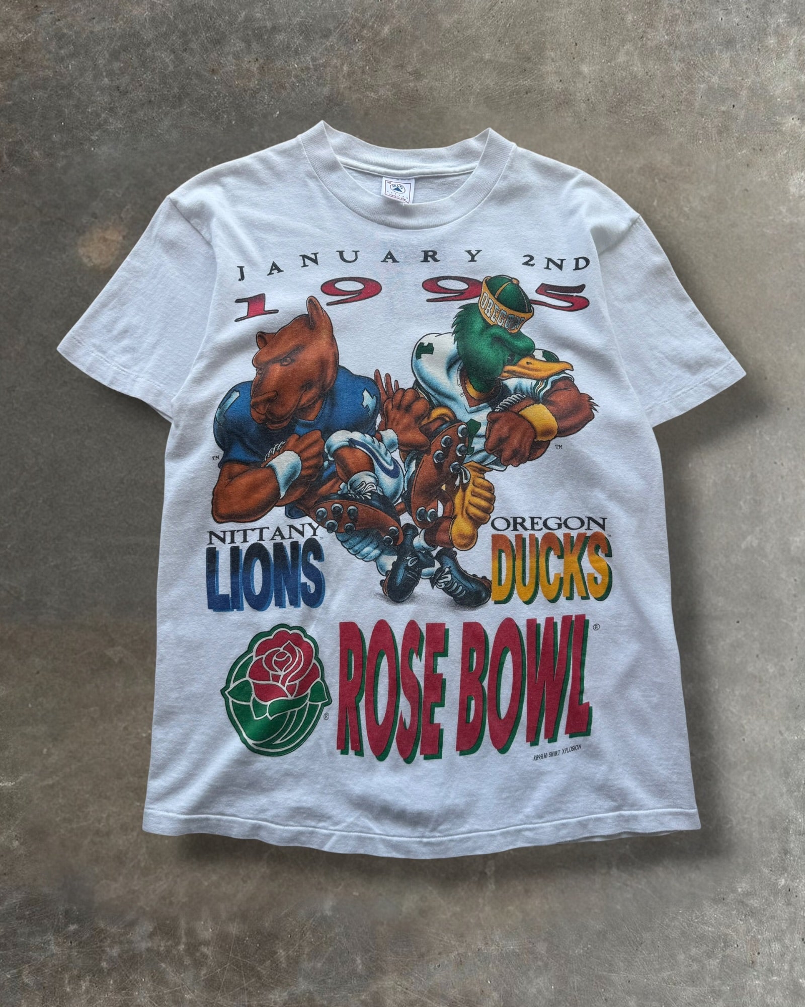 '95 Lions/Ducks Rose Bowl Tee Sz. M