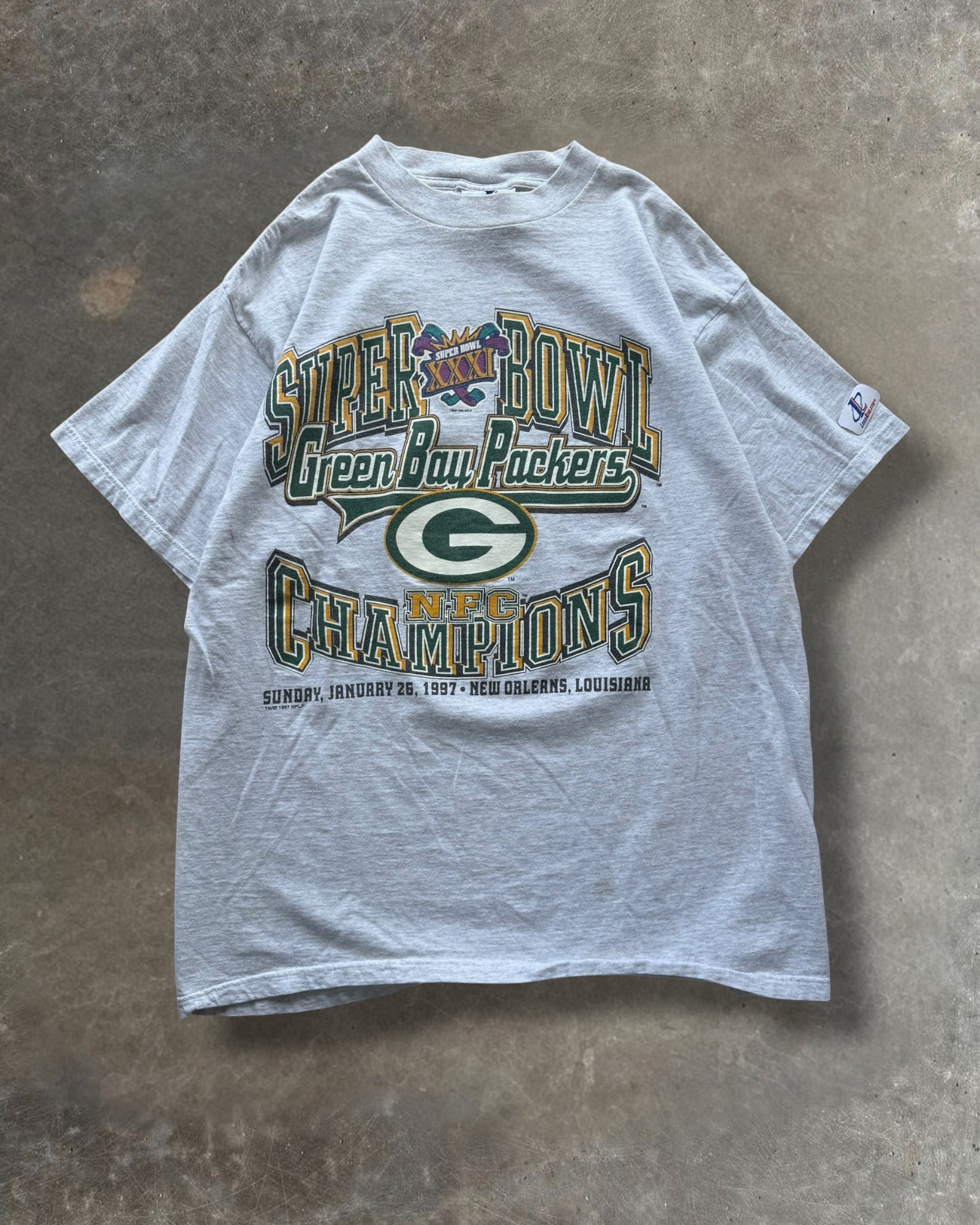 '97 Packers Super Bowl Champs Tee Sz. XL