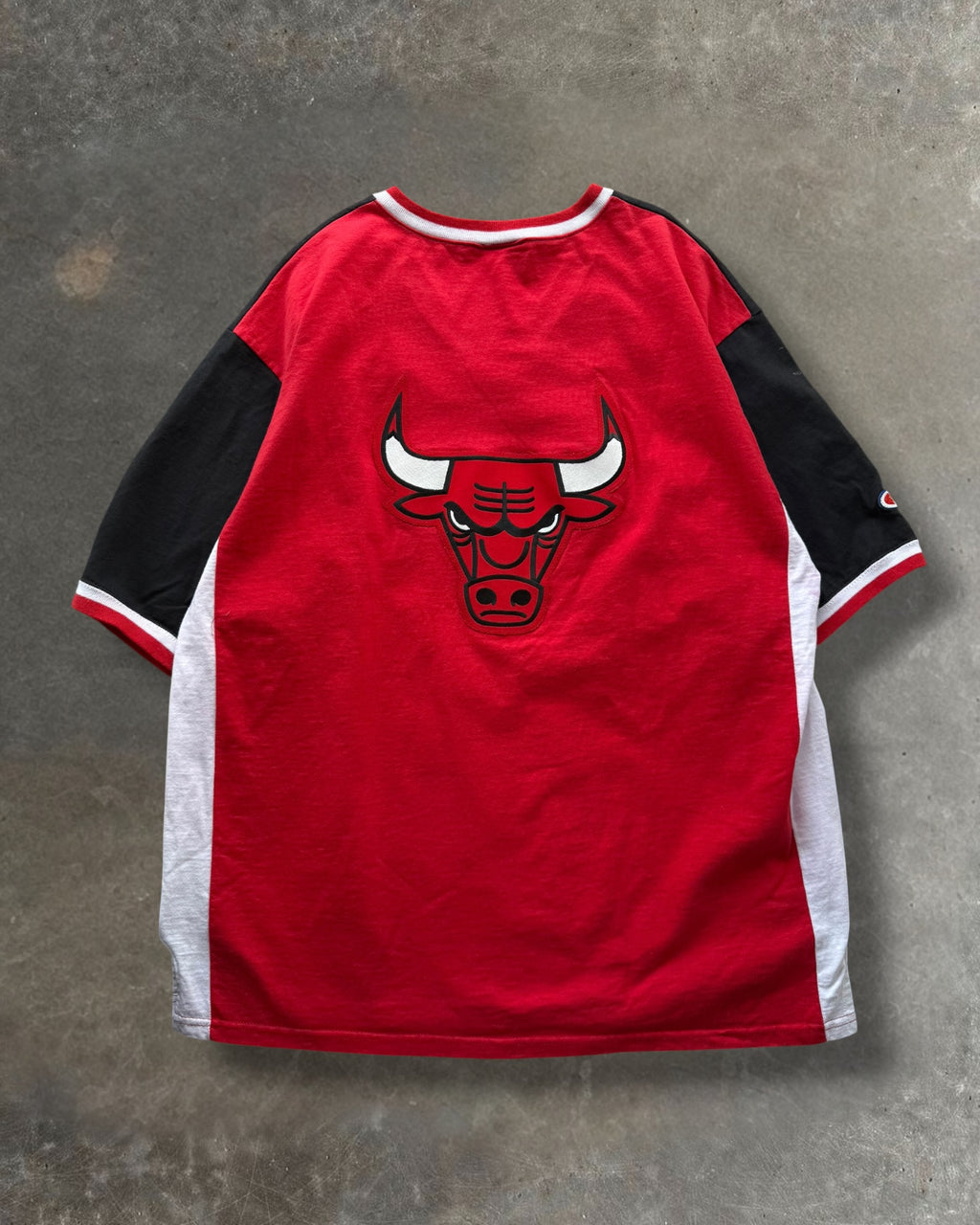 '90s Bulls Champion Warm Up Tee Sz. XL