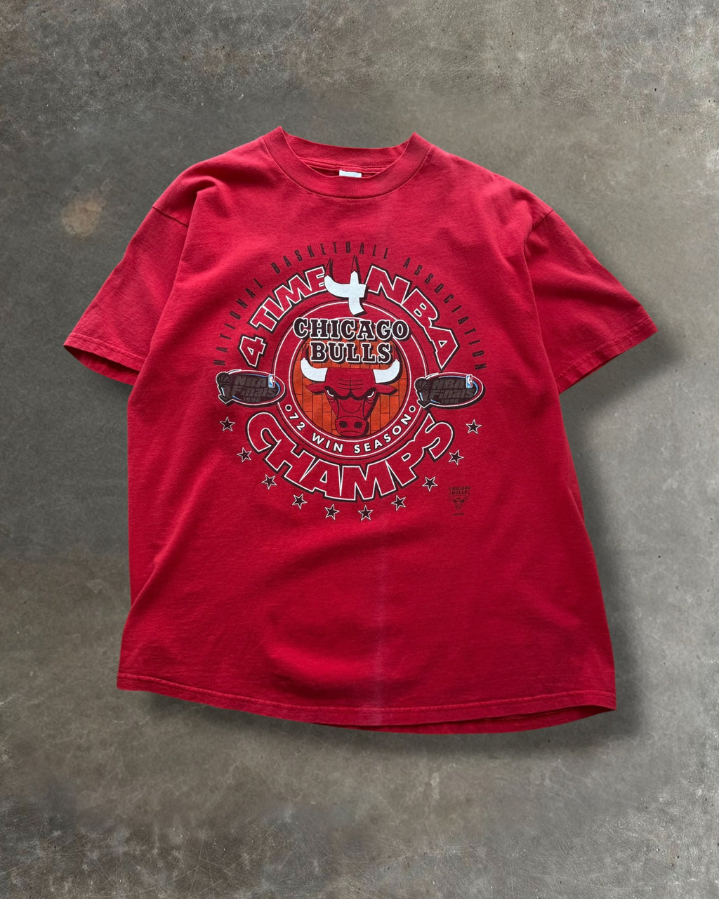 '96 4 Time NBA Champs Tee Sz. XL