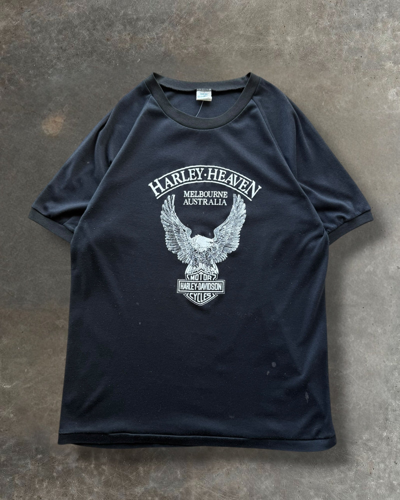 '80s Harley Davidson Australia Raglan Tee Sz. L