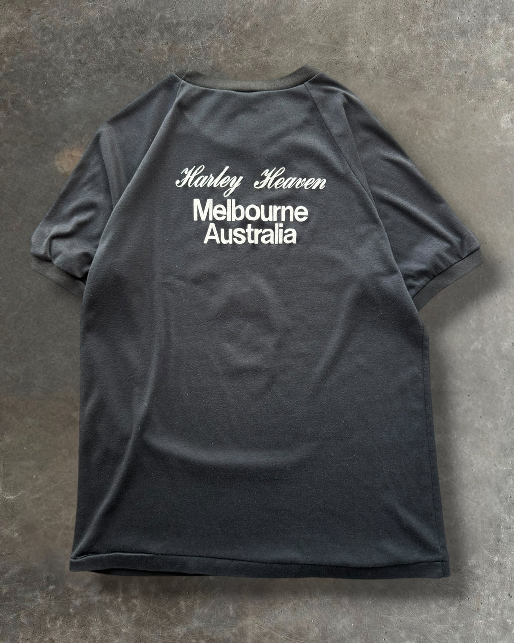 '80s Harley Davidson Australia Raglan Tee Sz. L