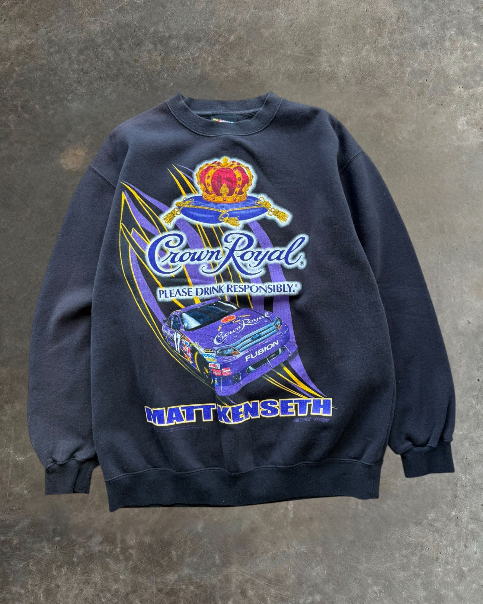 '00s Crown Royal Matt Kenseth Crewneck Sz. M
