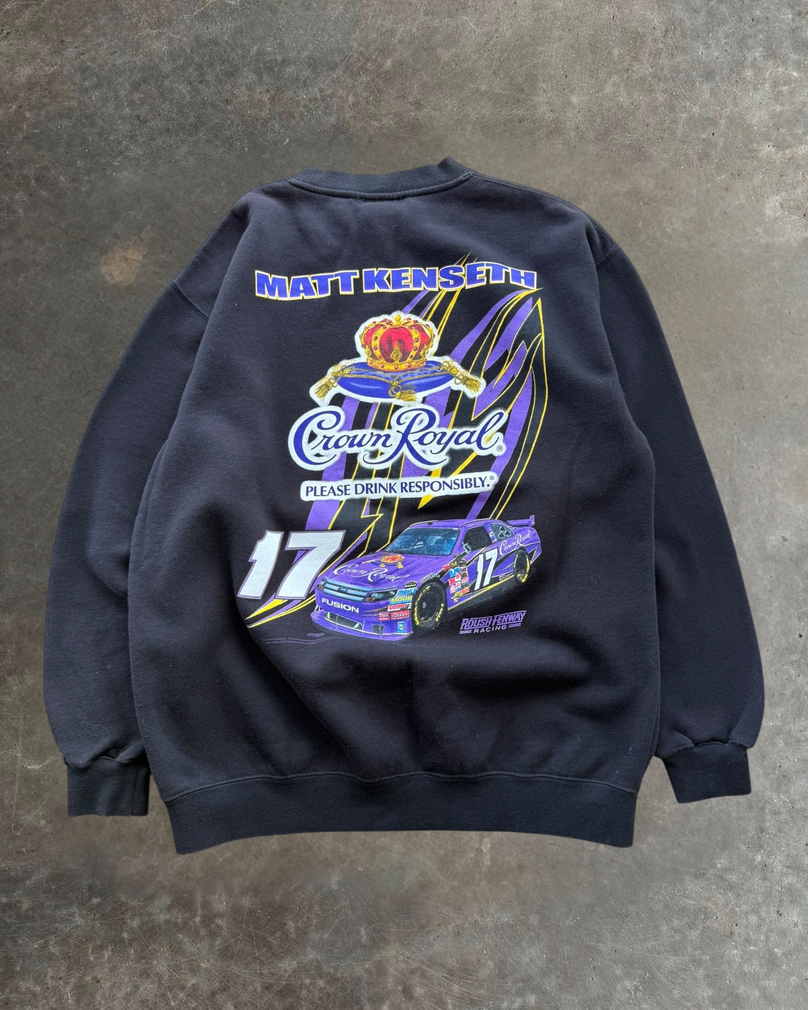 '00s Crown Royal Matt Kenseth Crewneck Sz. M