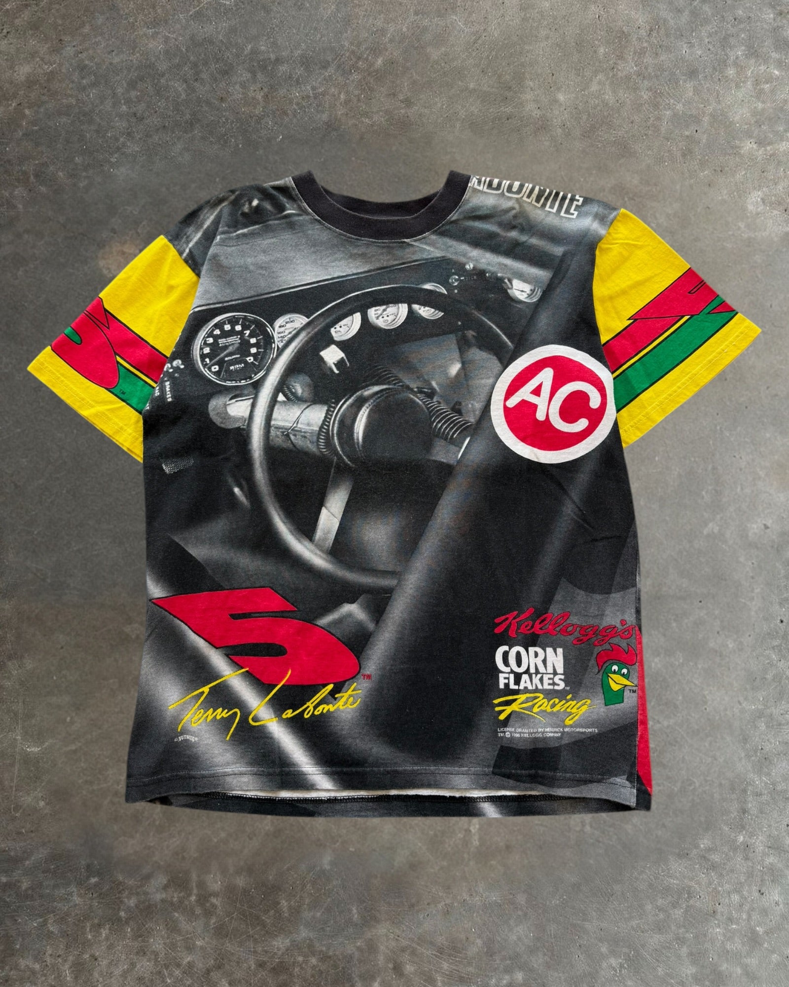 '90s Tony Labonte Nascar AOP Tee Sz. L