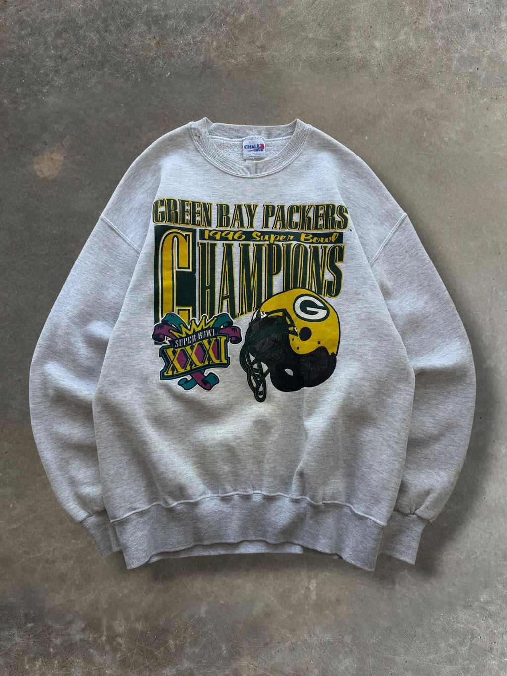 '96 Green Bay Packers Super Bowl Crewneck Sz. L