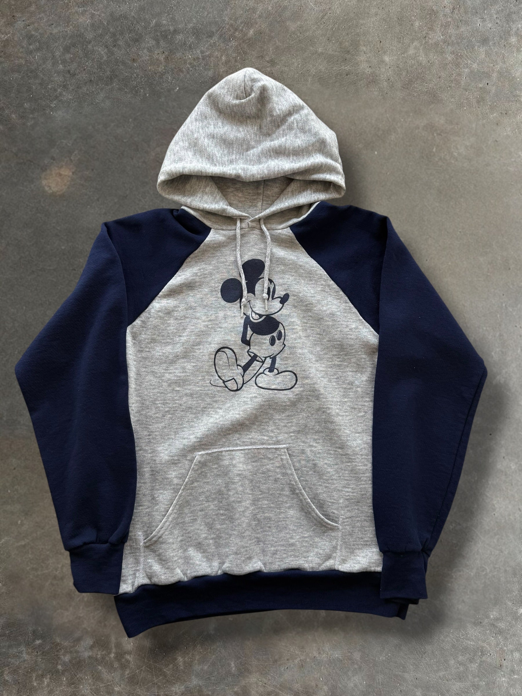 '80s Mickey Raglan Hoodie Sz. L