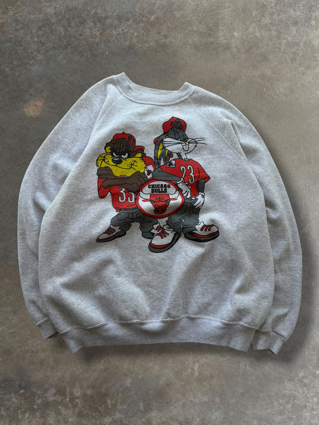 '90s Bulls Looney Tunes Crewneck Sz. XXL