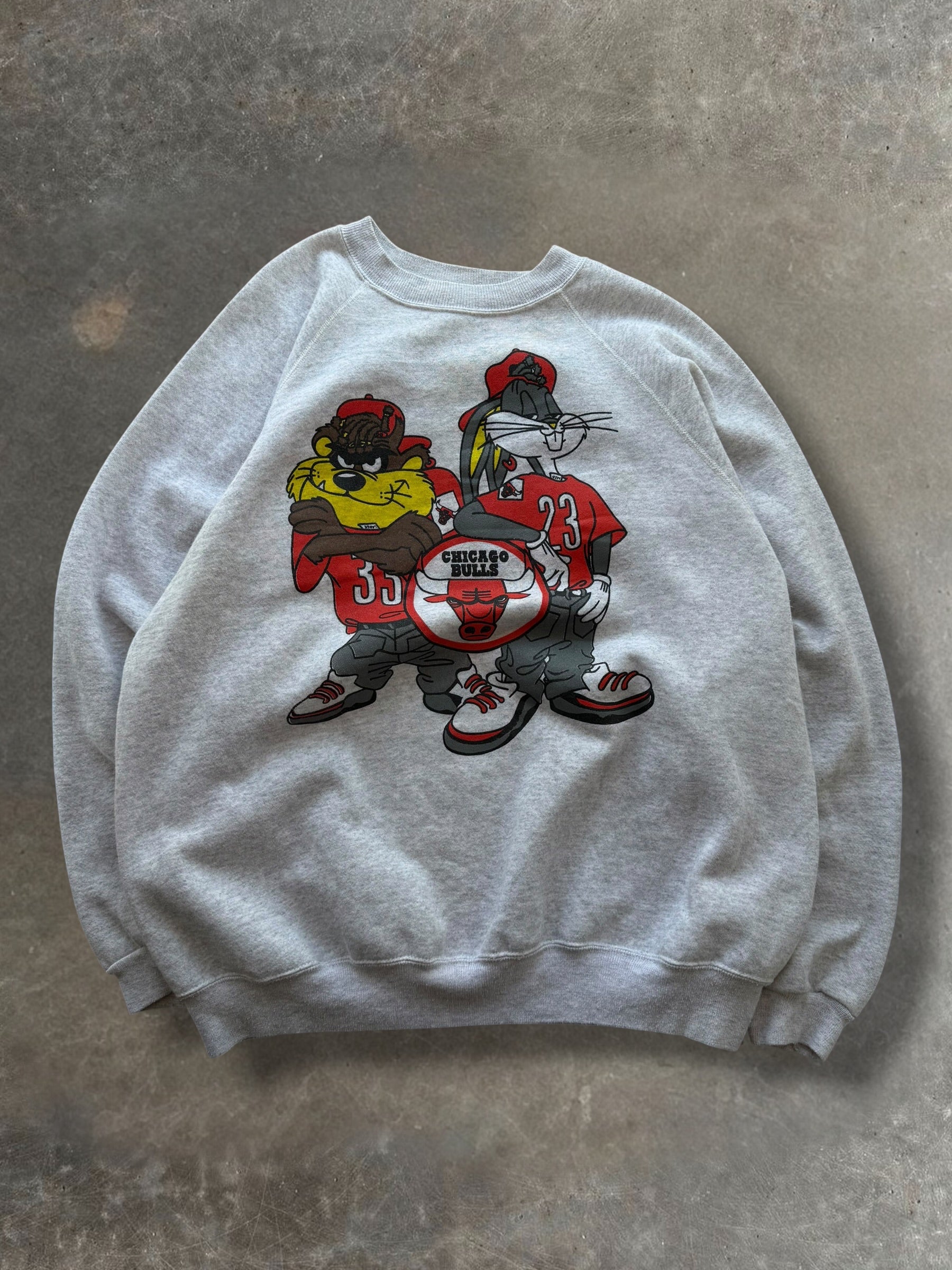 '90s Bulls Looney Tunes Crewneck Sz. XXL