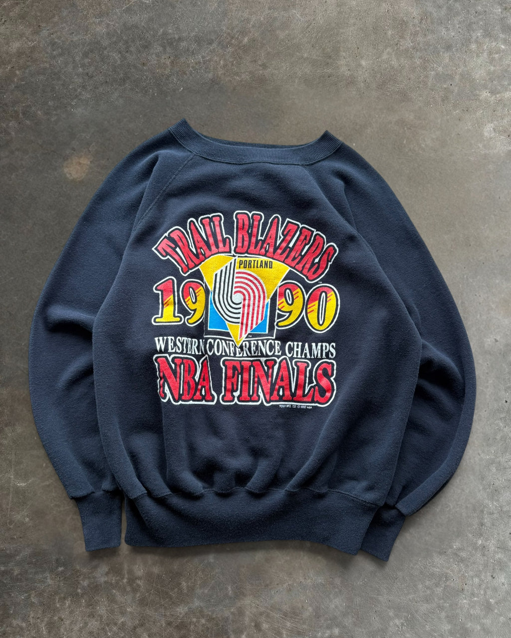 '90 Trail Blazers Champs Crewneck Sz. L