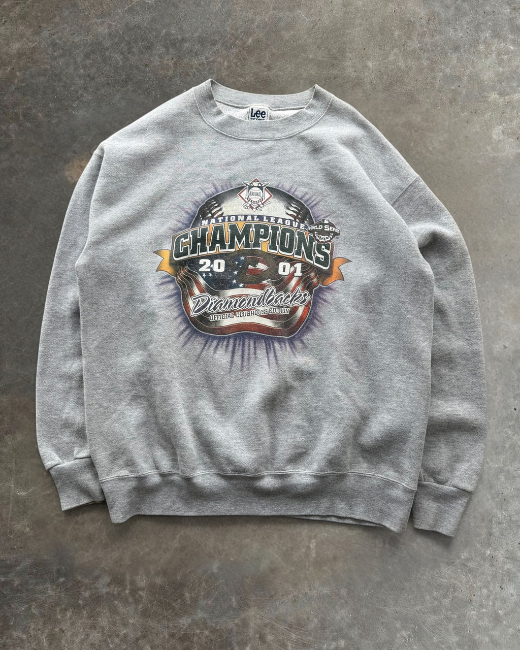 '01 Diamondbacks Champs Crewneck Sz. L